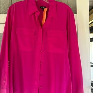Talbots Fuchsia Blouse